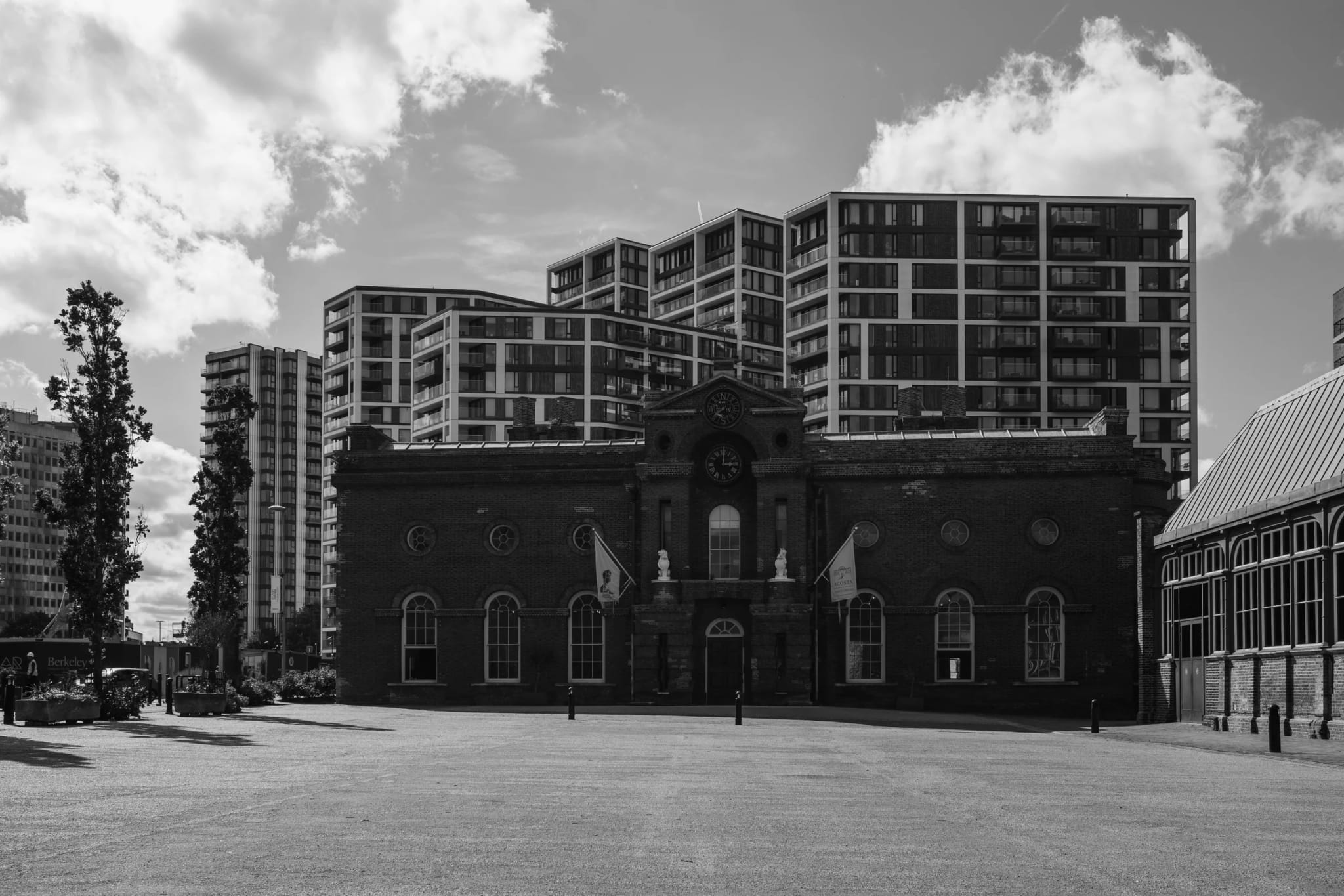 Architectural Layers in Black and White