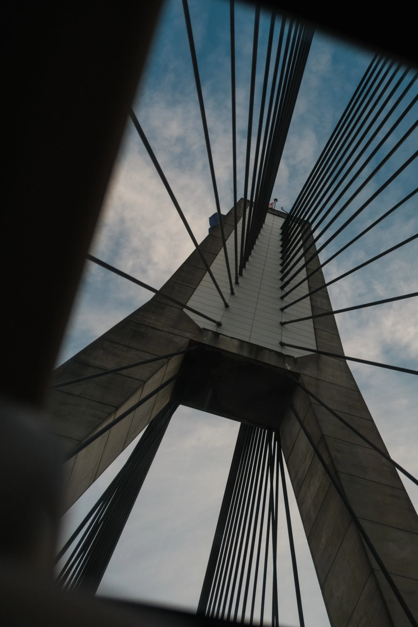 Modern Bridge Pylon and Cables