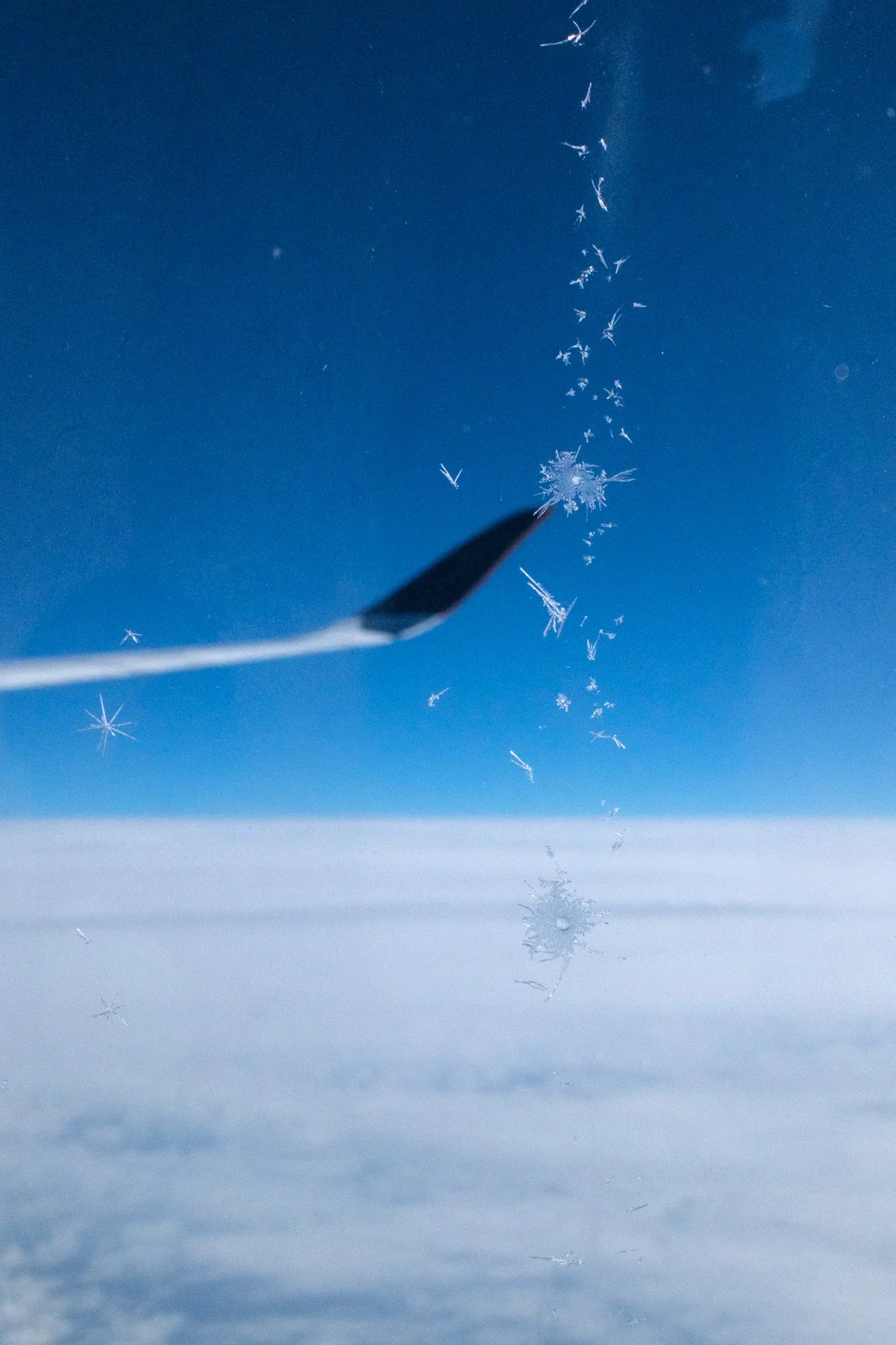 Crystal Formations During Flight