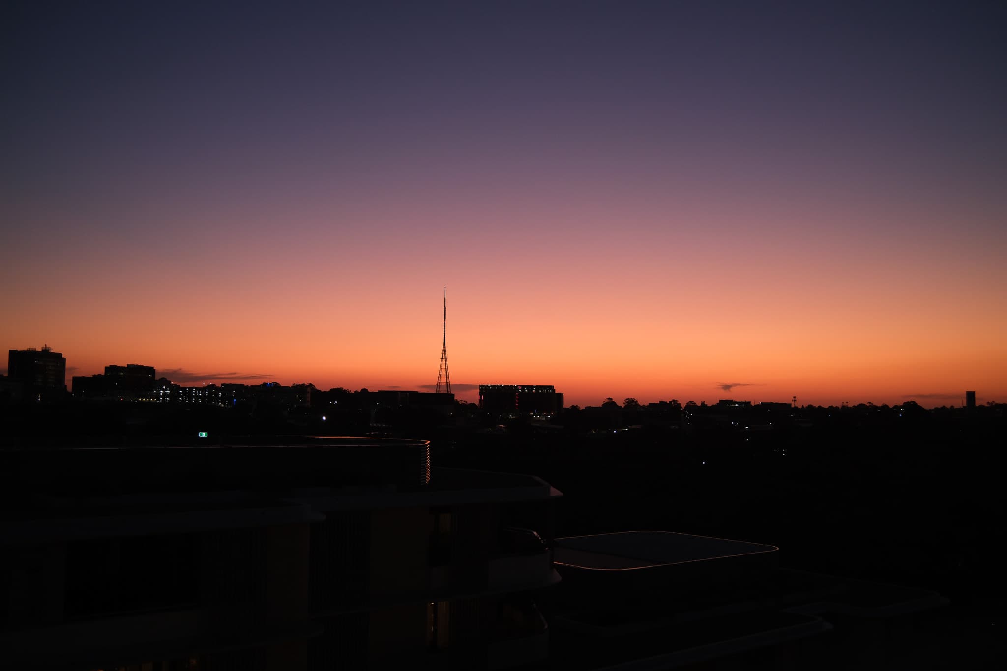 City Skyline at Sunset