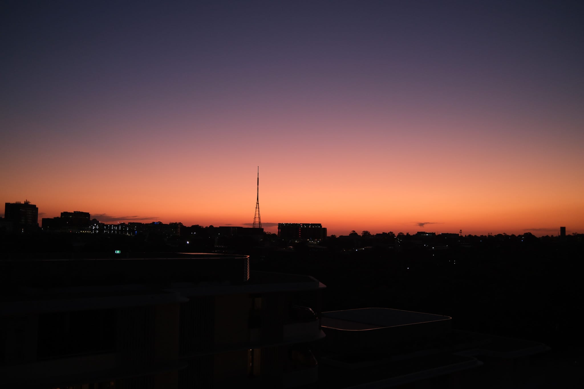 City Skyline at Sunset