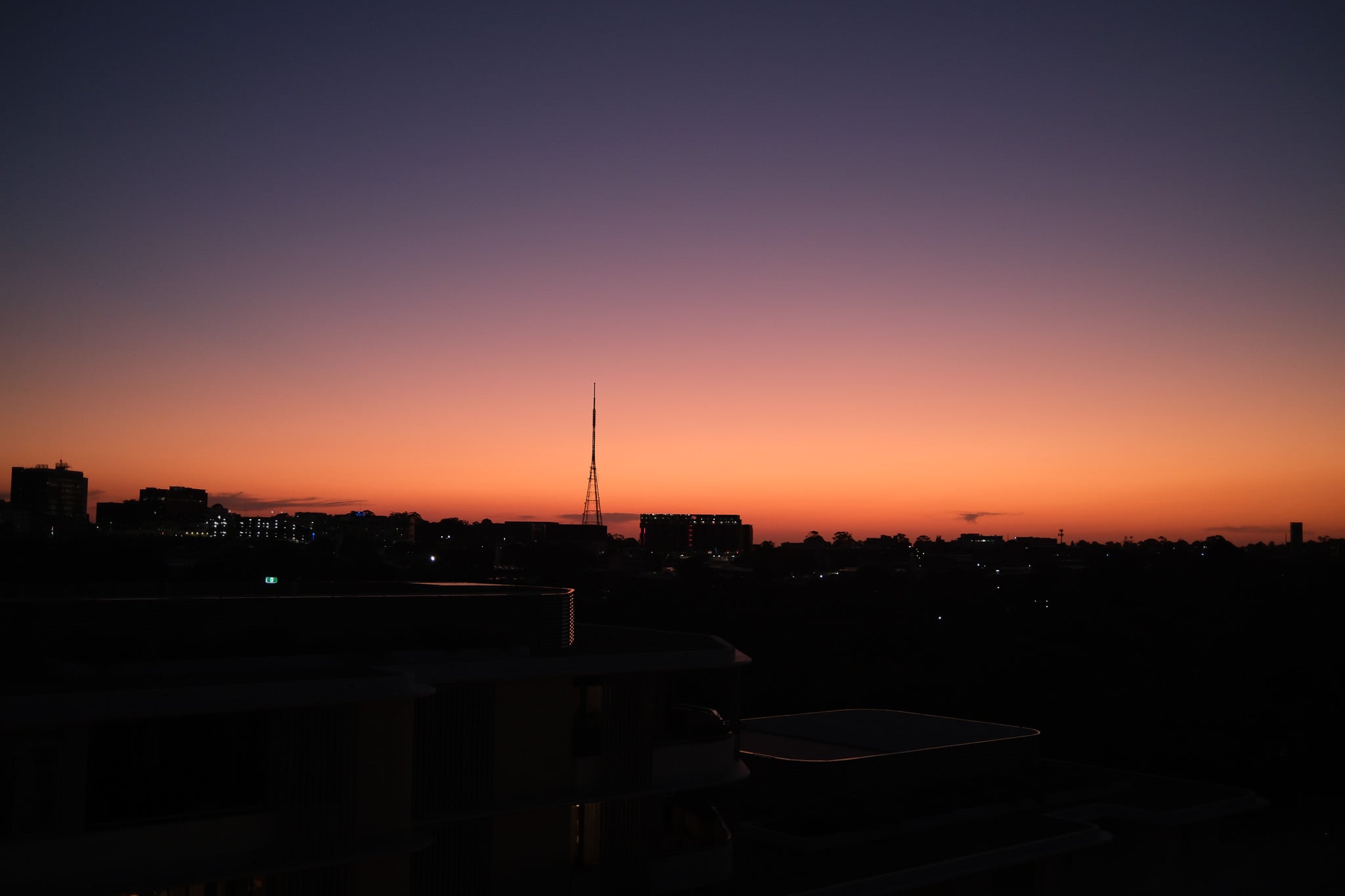 City Skyline at Sunset