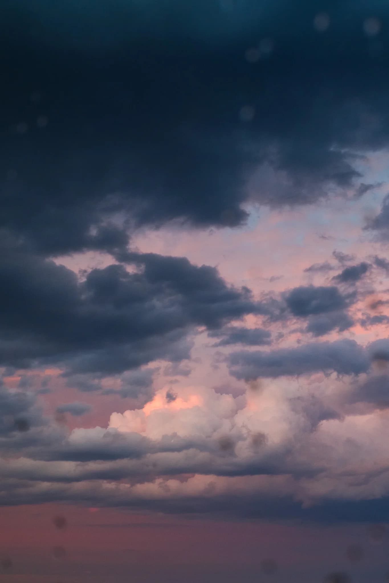 Dramatic Sky with Pink Hues