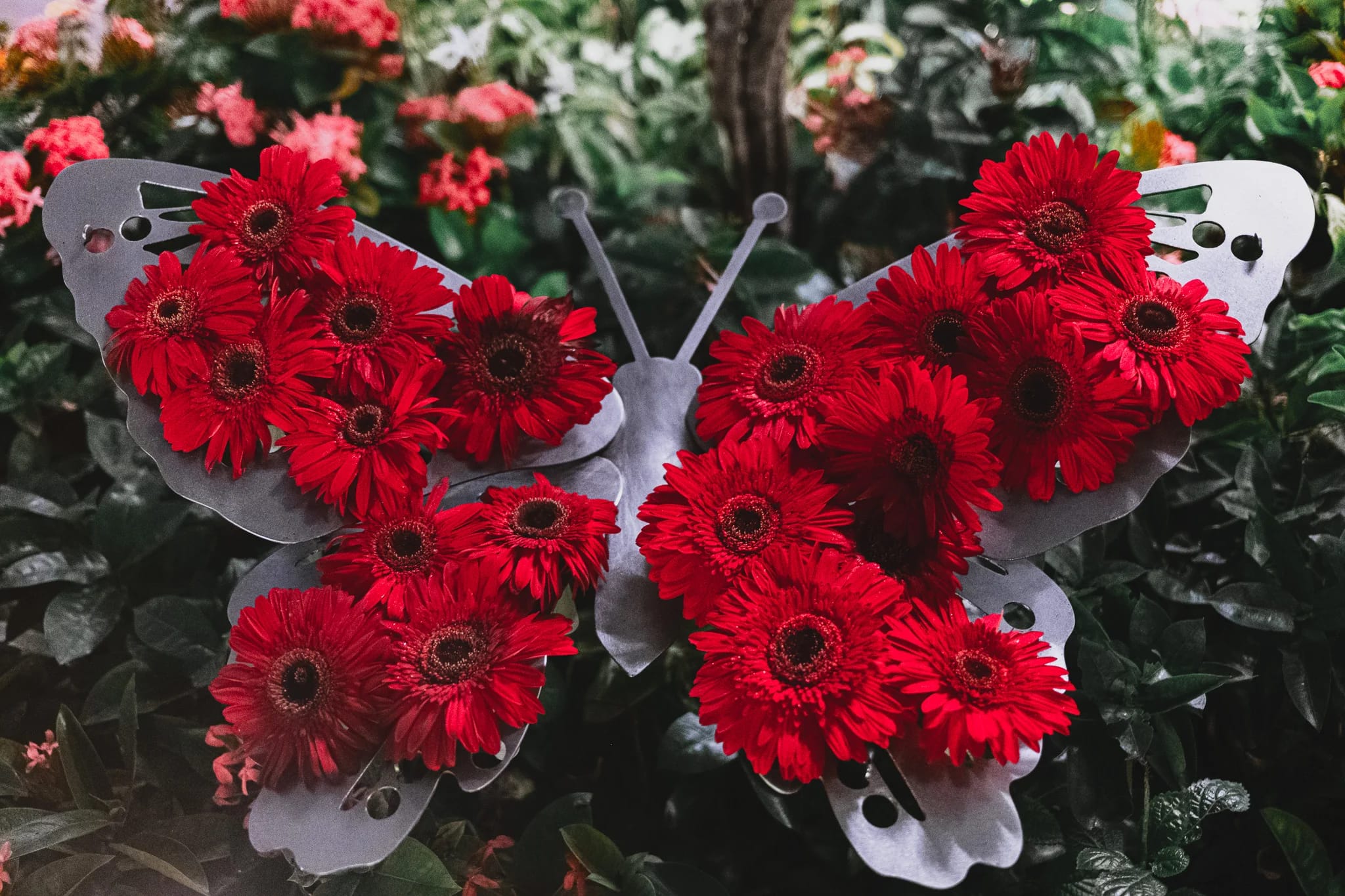 Floral Butterfly Sculpture