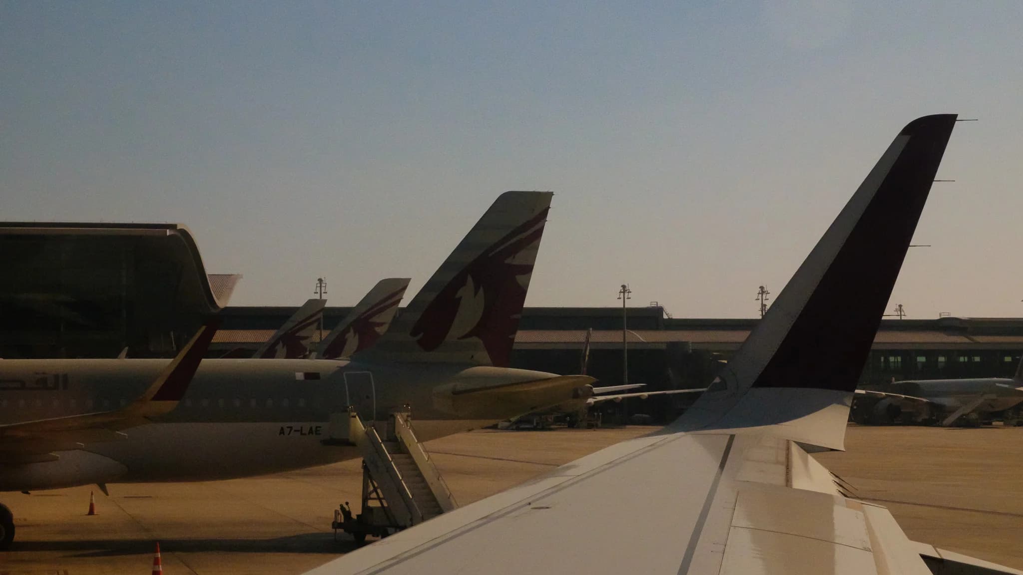 Qatar Airways Fleet on Tarmac