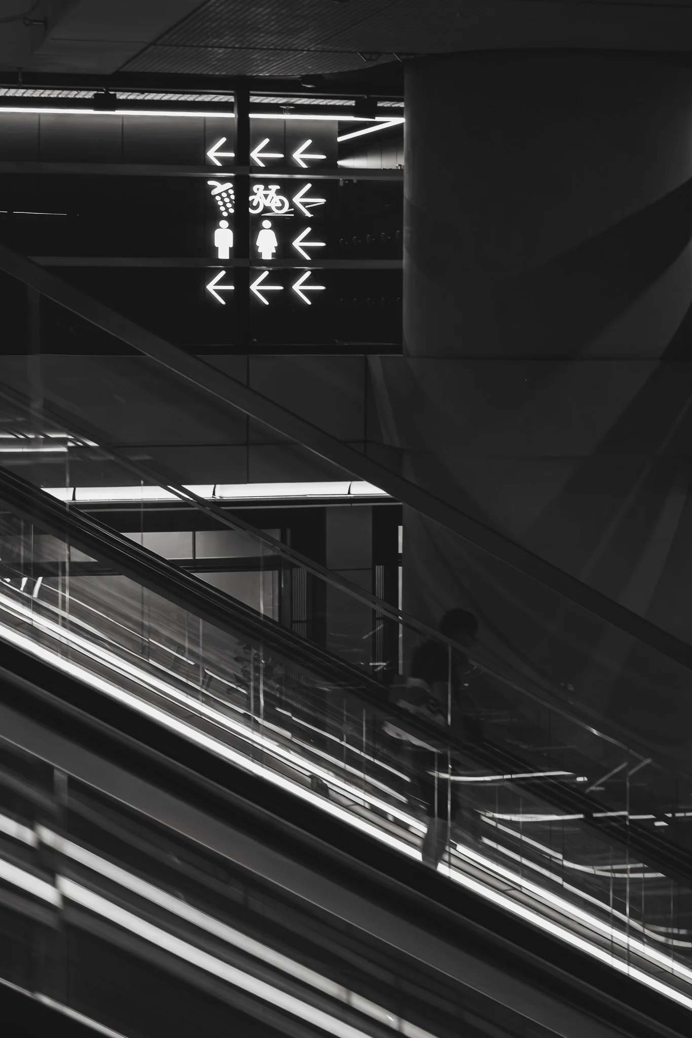 Urban Transit Escalator Signage