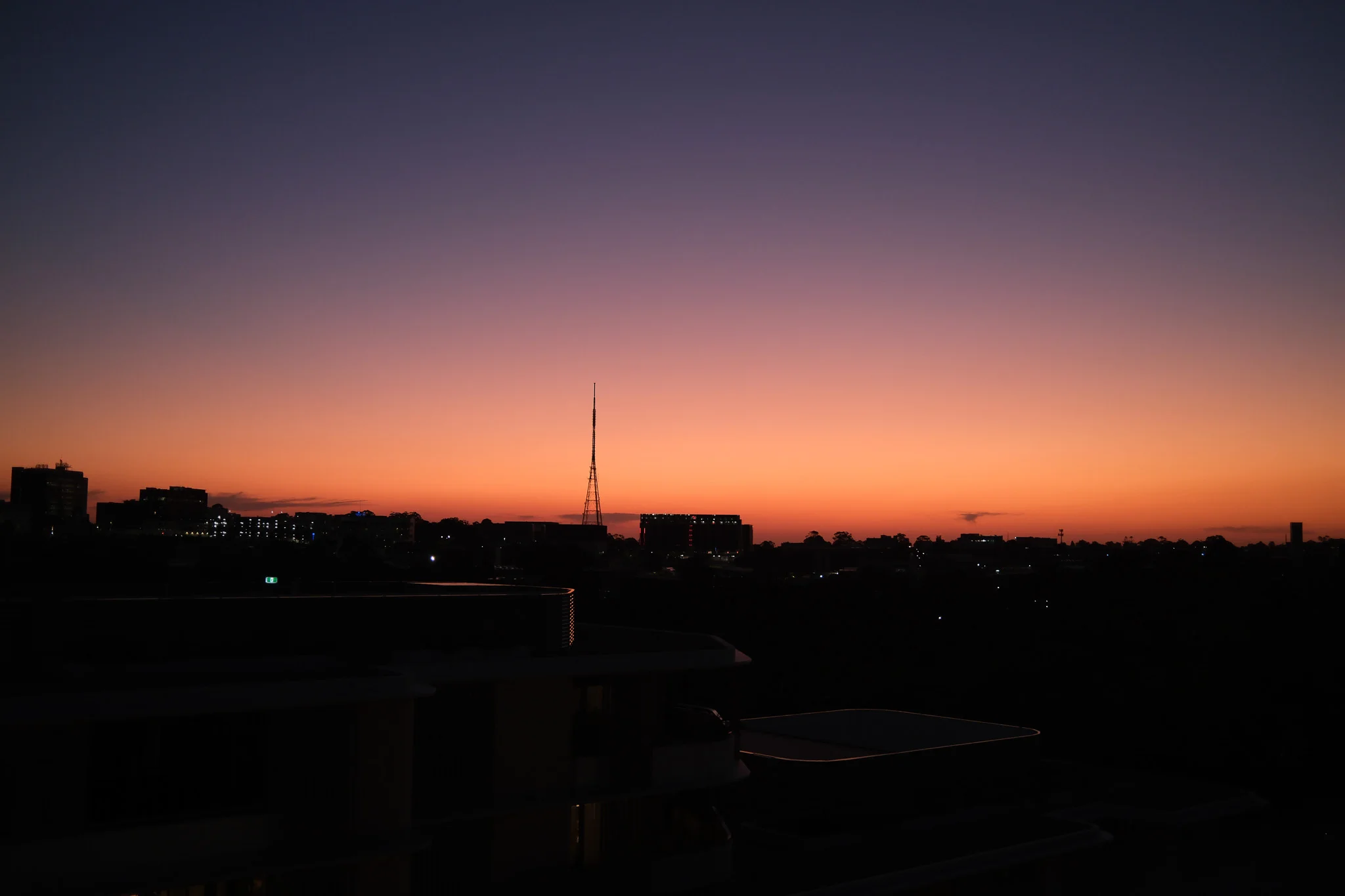 City Skyline at Sunset