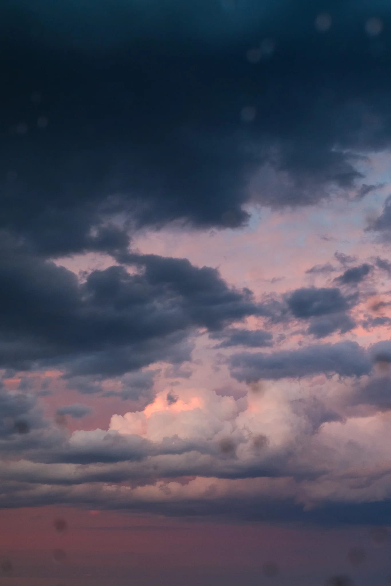 Dramatic Sky with Pink Hues
