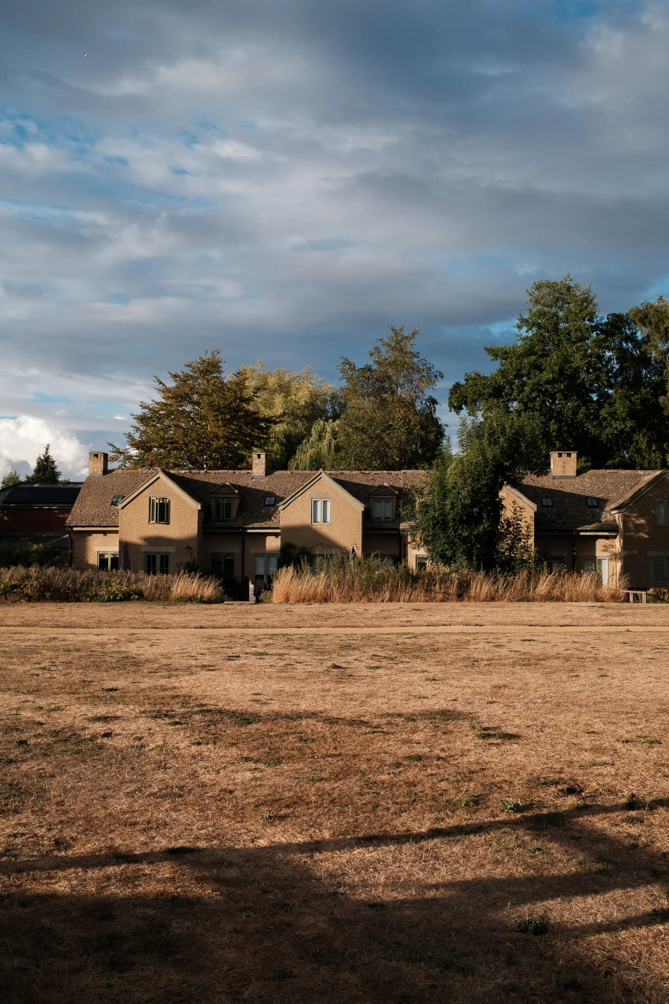 Residential Buildings by a Parched Field