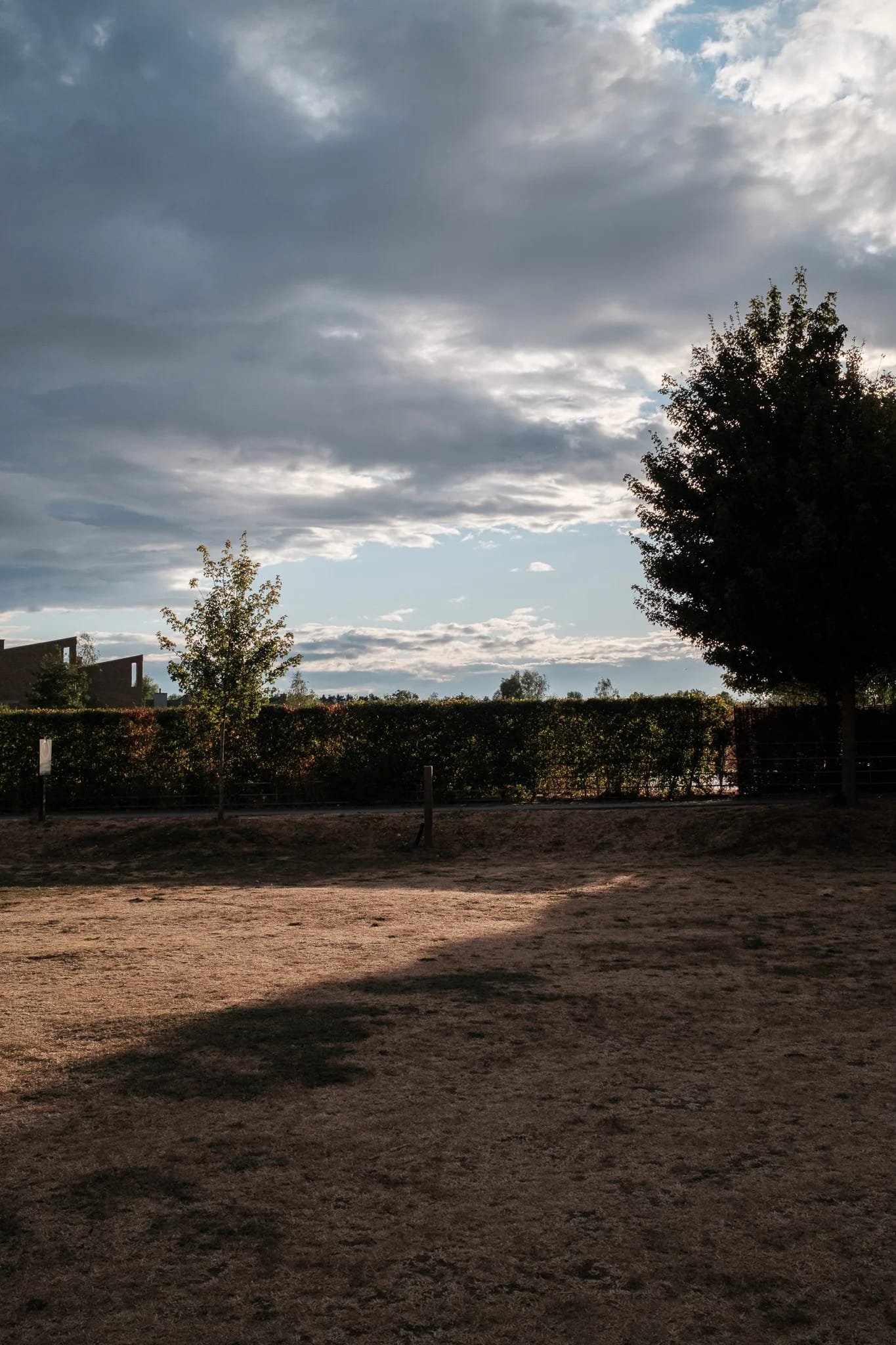 Dramatic Clouds Over Green Landscape
