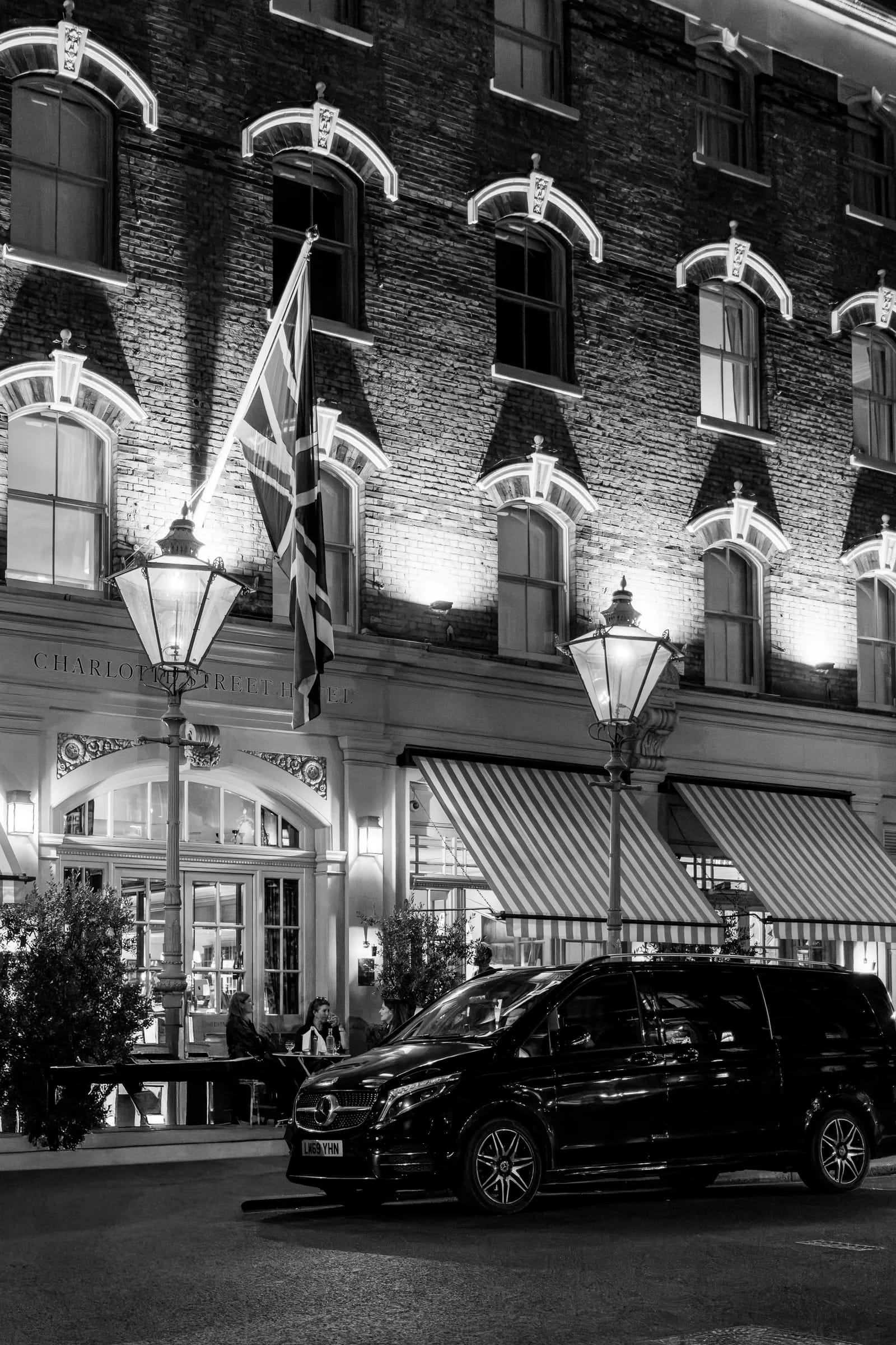 Charlotte Street Hotel at Night
