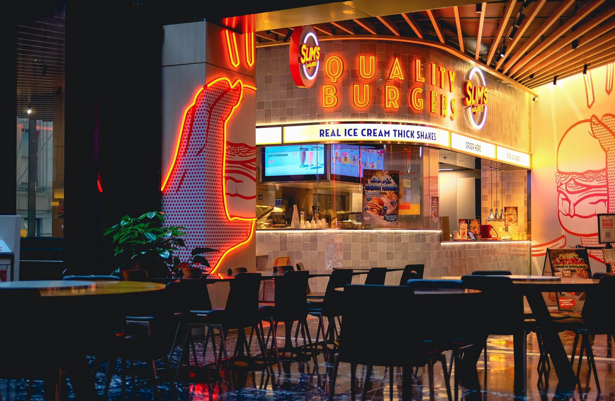 Neon Burger Restaurant
